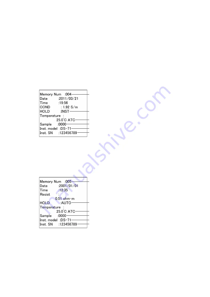 horiba DS-71 Instruction Manual Download Page 61