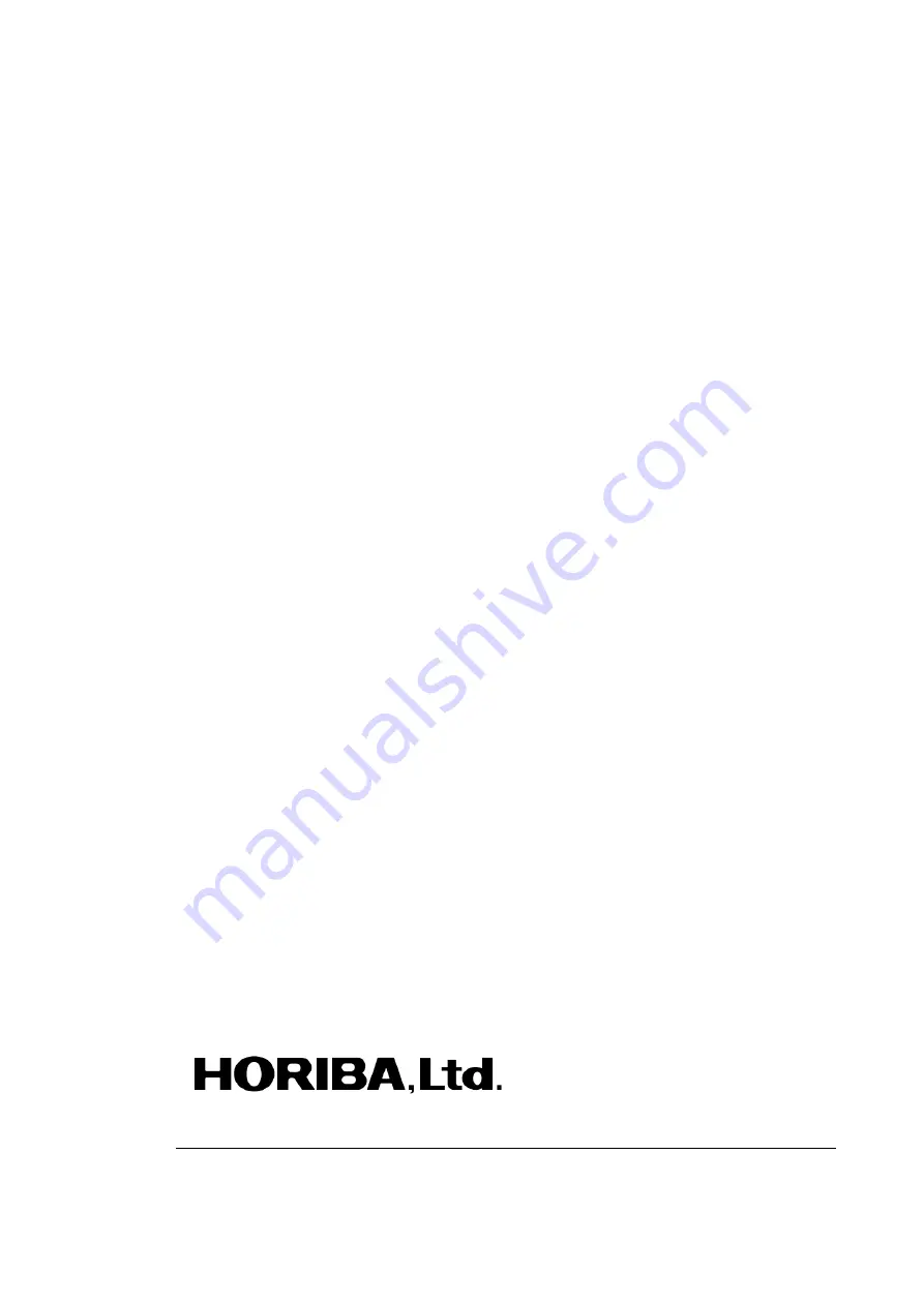 horiba GA-370 Instruction Manual Download Page 95