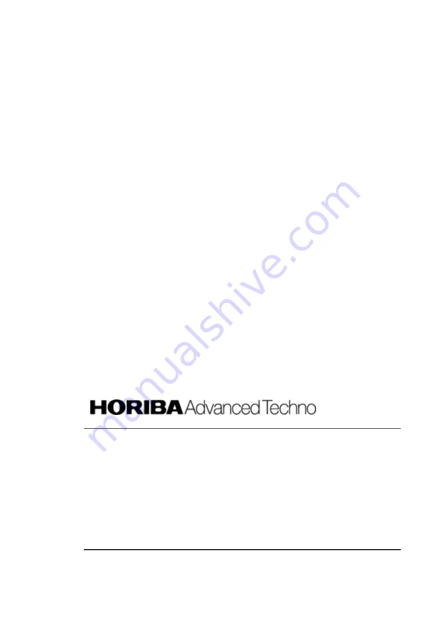 horiba HU-200SS SS-90 Instruction Manual Download Page 67