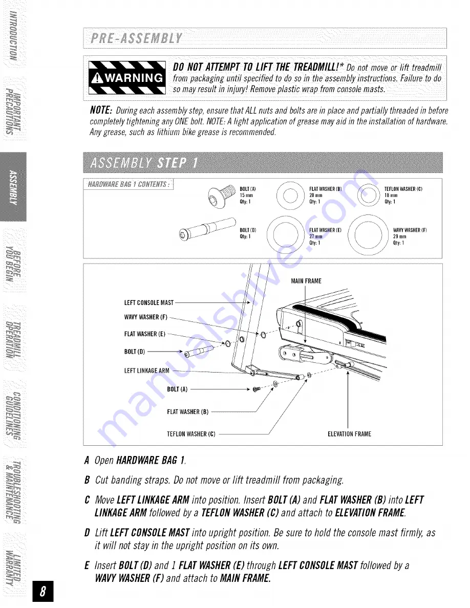 Horizon Fitness Horizon T81 User Manual Download Page 7