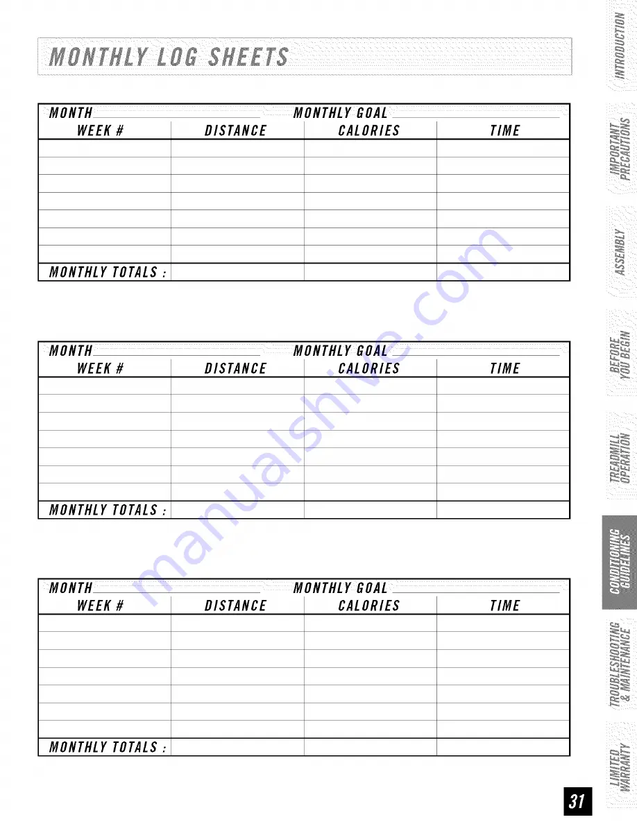 Horizon Fitness Horizon T81 User Manual Download Page 30