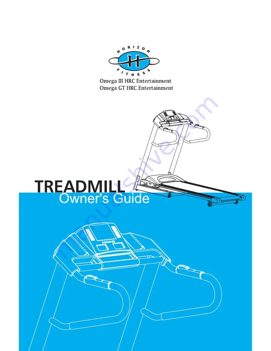 Horizon Fitness Omega GT HRC Entertaiment Скачать руководство пользователя страница 1