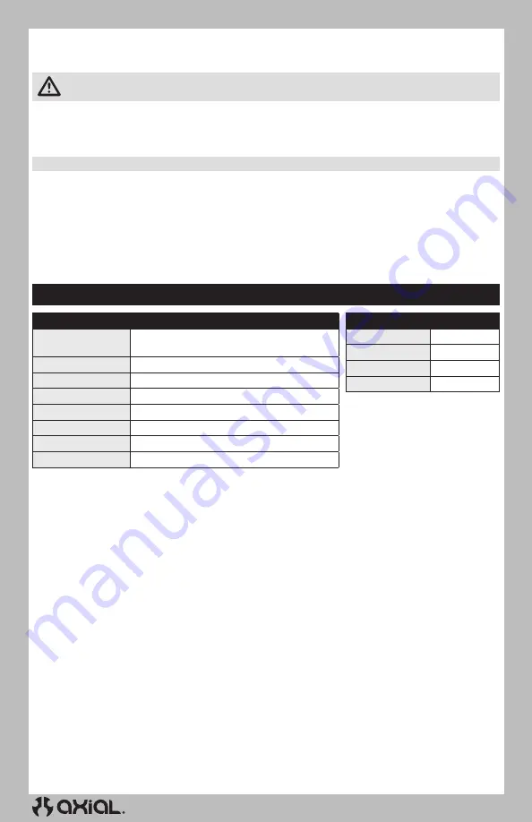 Horizon Hobby AXI00001T1 Instruction Manual Download Page 4