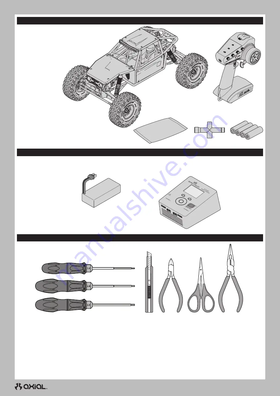 Horizon Hobby Axial CAPRA 1.9 4WS Instruction Manual Download Page 4