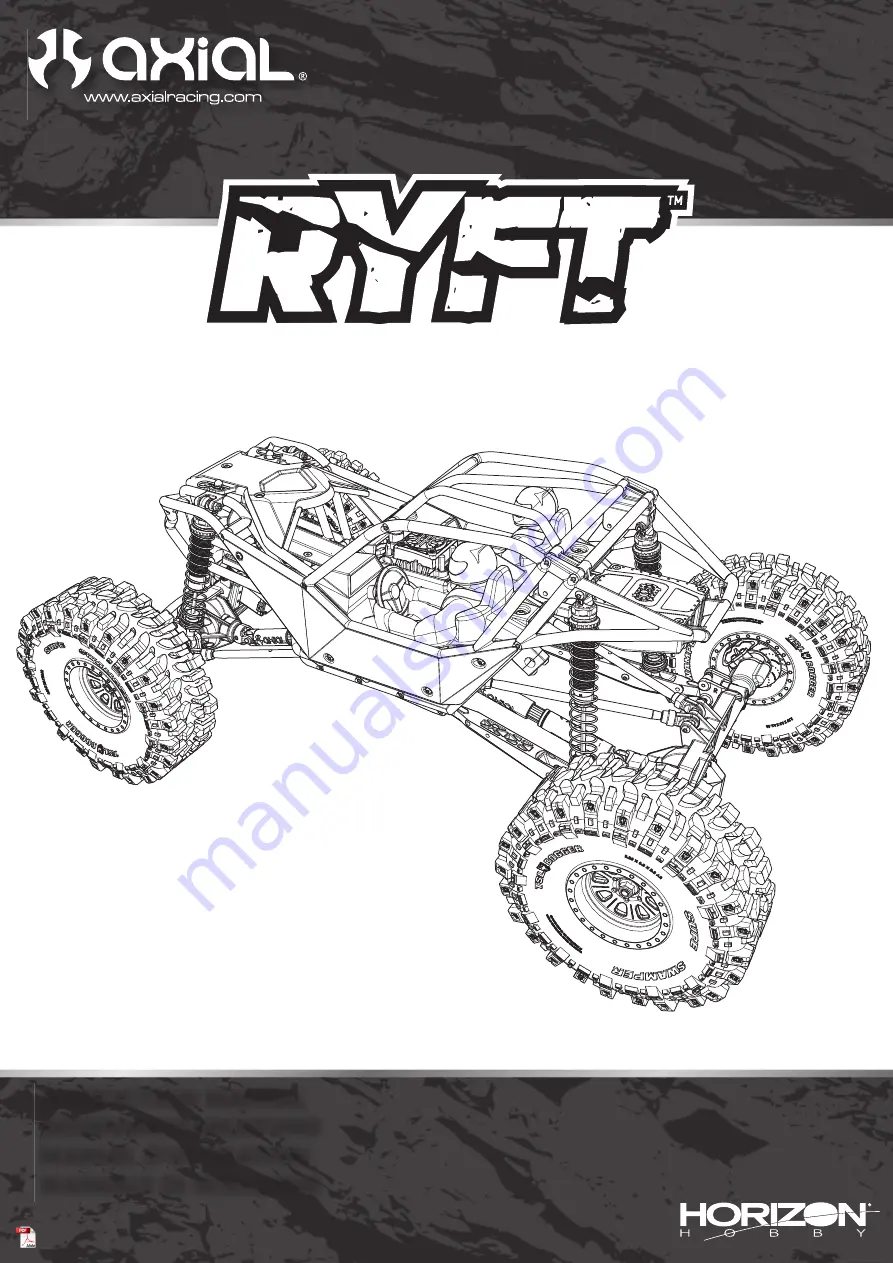 Horizon Hobby Axial RYFT RBX10 Manual Download Page 1