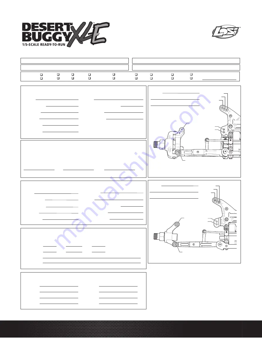 Horizon Hobby DESERT BUGGY XL-E Instruction Manual Download Page 34