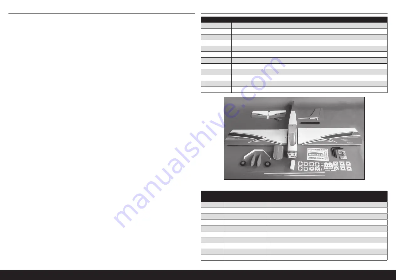 Horizon Hobby Hangar 9 Tiger 30cc Instruction Manual Download Page 62