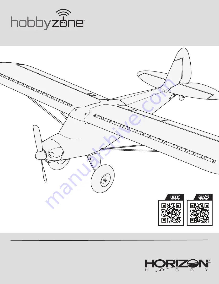 Horizon Hobby hobbyzone Carbon Cub S 2 Instruction Manual Download Page 1