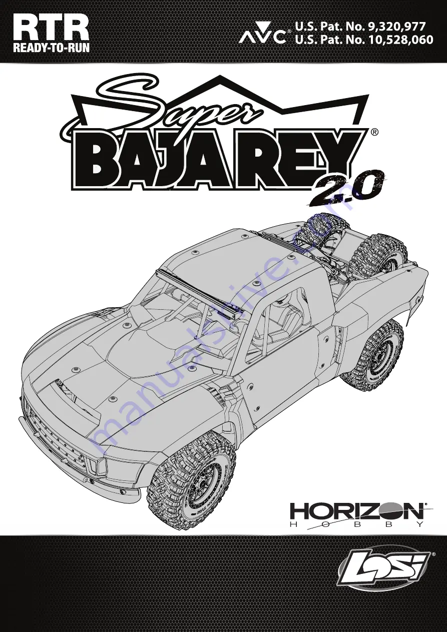 Horizon Hobby Losi Super BAJA REY 2.0 RTR Instruction Manual Download Page 1