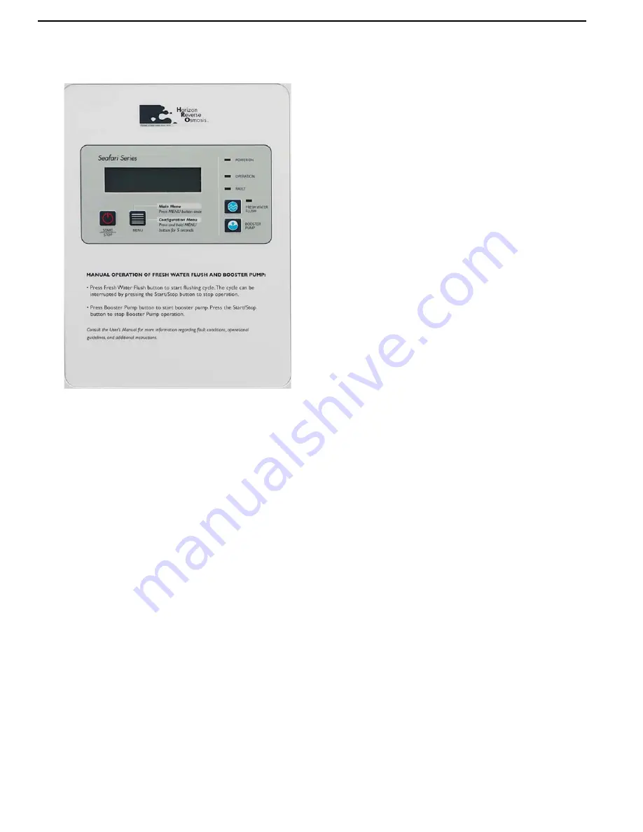 Horizon Reverse Osmosis Seafari Quest Compact 200 Owner'S Manual Download Page 40