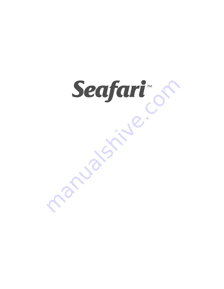 Horizon Reverse Osmosis Seafari Versatile SFC-1400-2 Owner'S Manual Download Page 8