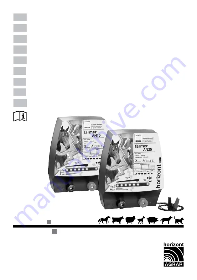 Horizont FARMER AN15 Operating Instructions Manual Download Page 1