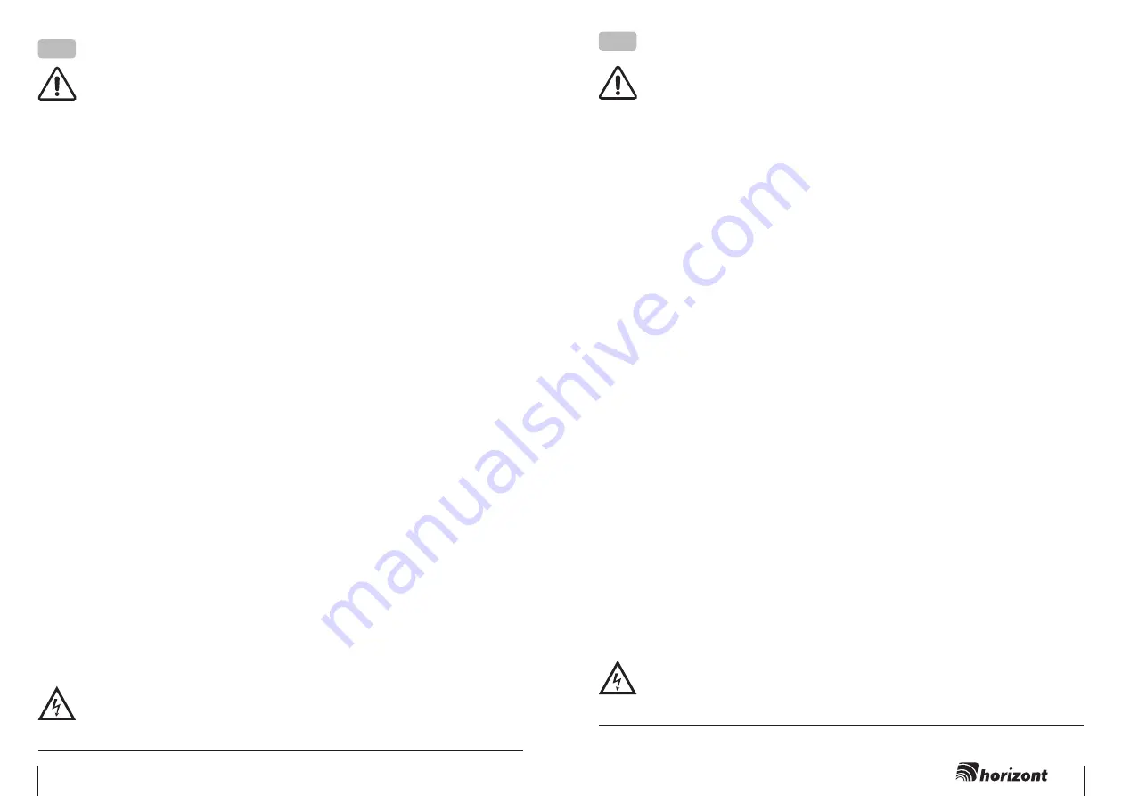 Horizont trapper B22 Instruction Manual Download Page 3