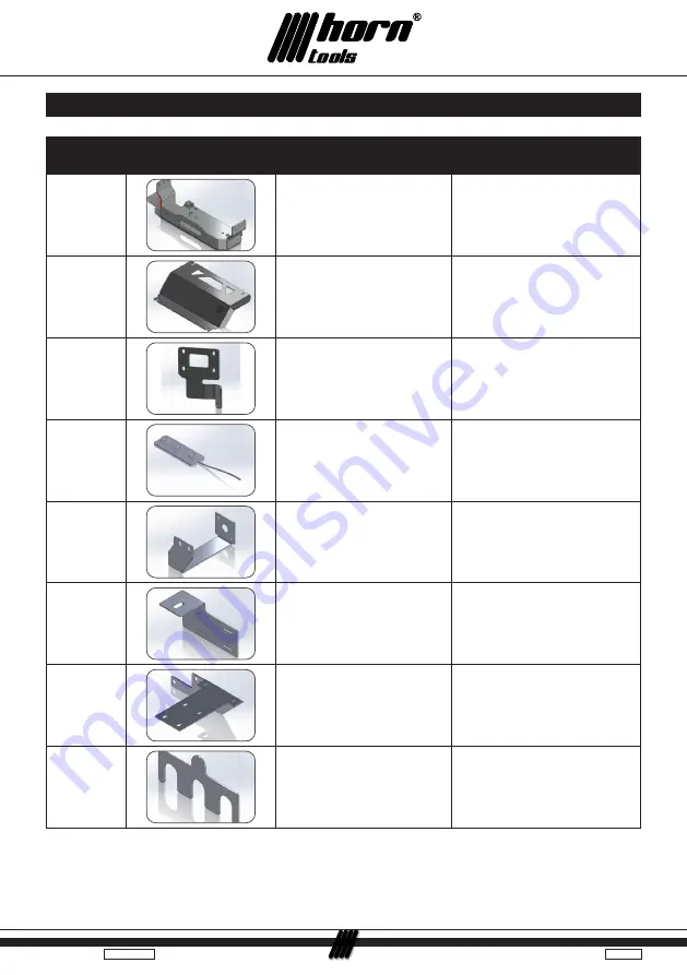 Horn Tools HSW9900LUXPLATE16 Скачать руководство пользователя страница 3