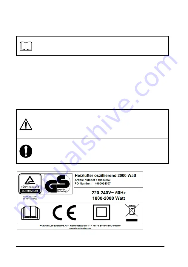 Hornbach 10533559 User Manual Download Page 29