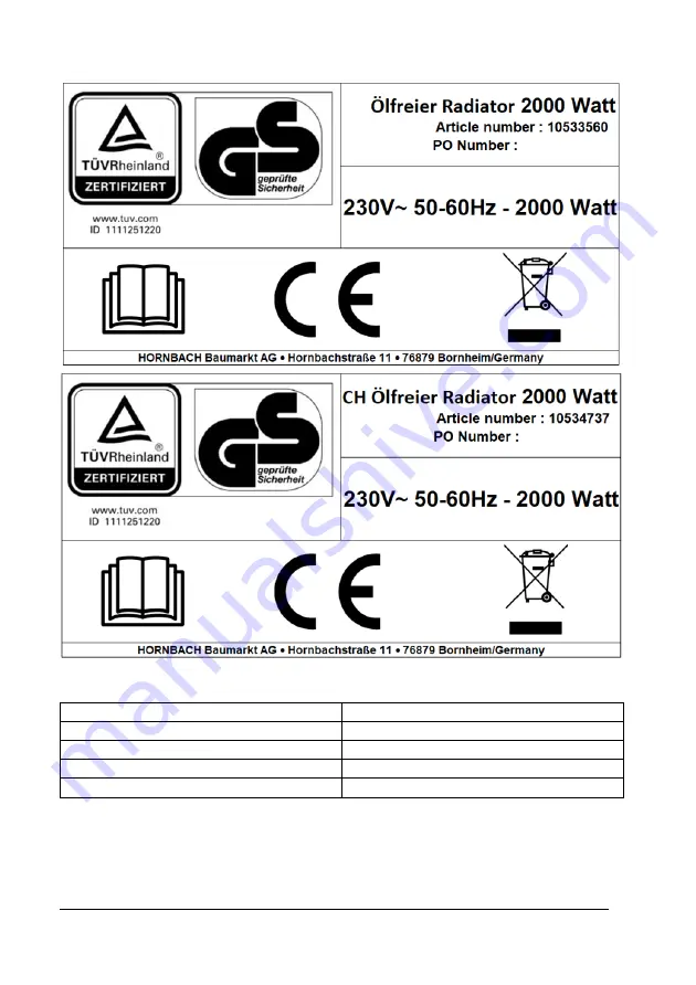 Hornbach 10533560 User Manual Download Page 45