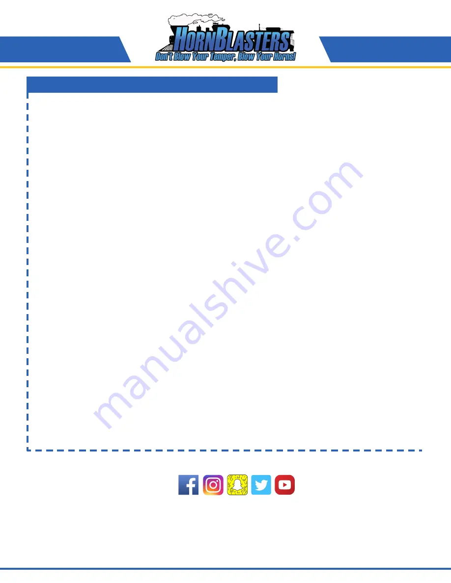 HornBlasters Outlaw 232 Installation Manual Download Page 7
