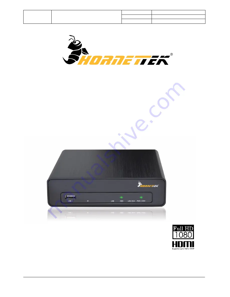 HornetTek Phantom MP-2020 Quick Manual Download Page 1