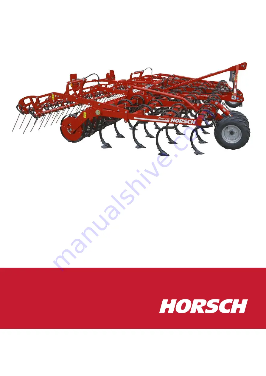 horsch Finer SL Скачать руководство пользователя страница 1