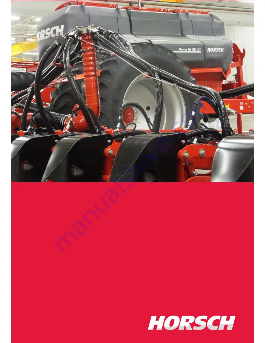 horsch Maestro 1630 SW Owner'S Manual Download Page 1