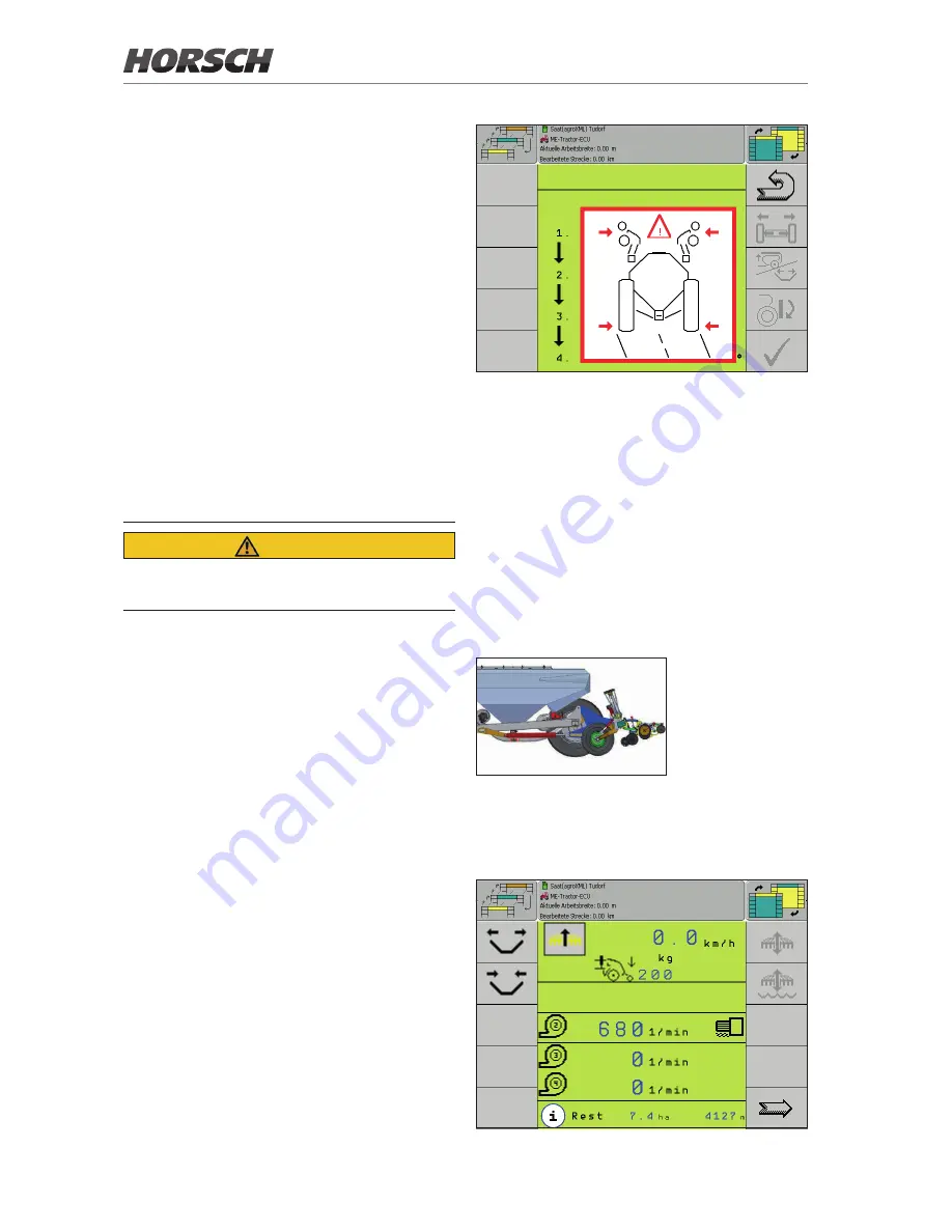 horsch Maestro 24 SW Operating Instructions Manual Download Page 44