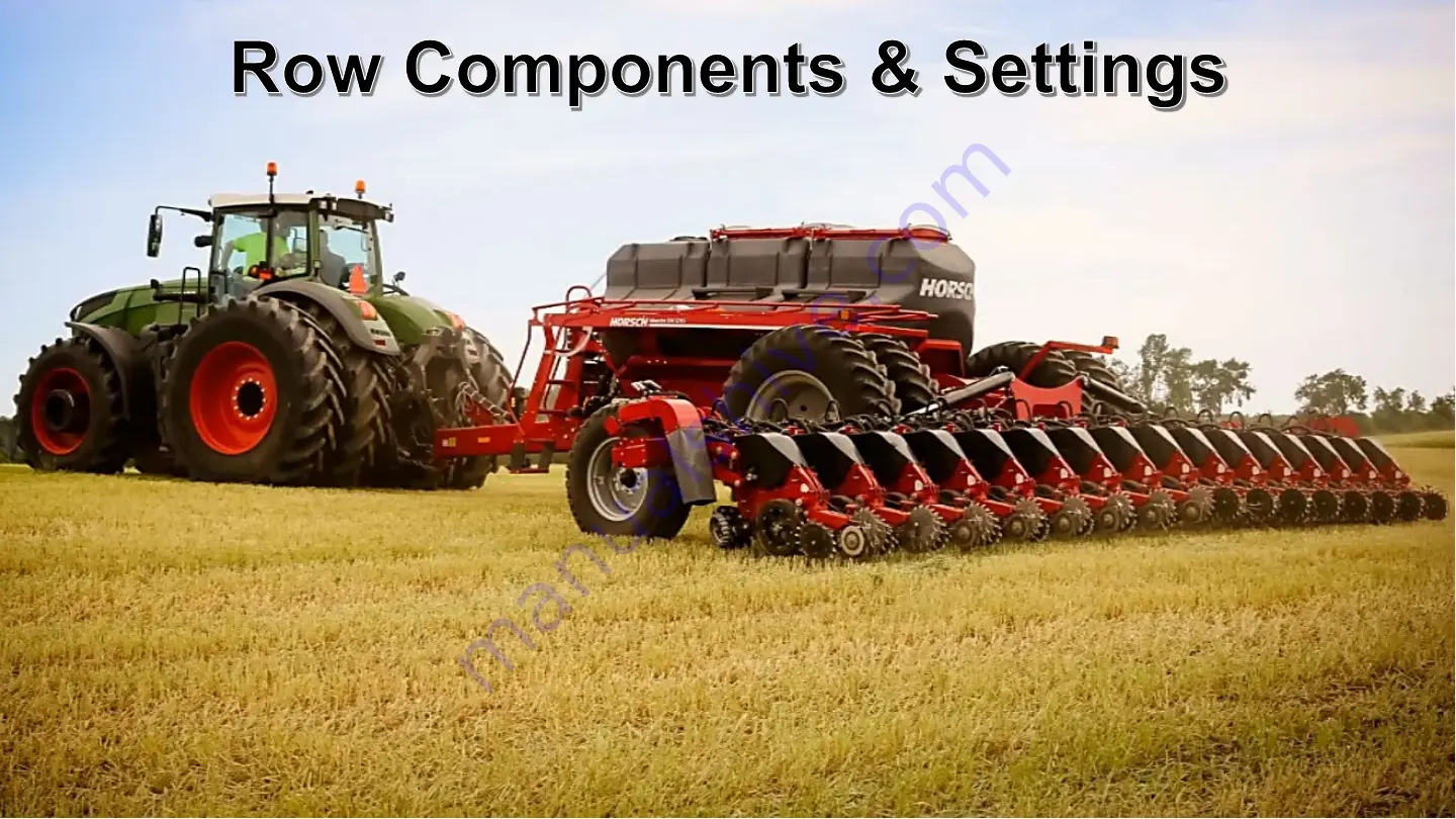 horsch Maestro SW Quick Start Manual Download Page 9