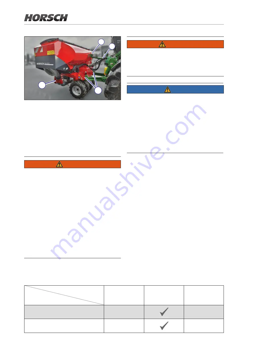 horsch Partner 2000 FT Operating Instructions Manual Download Page 32