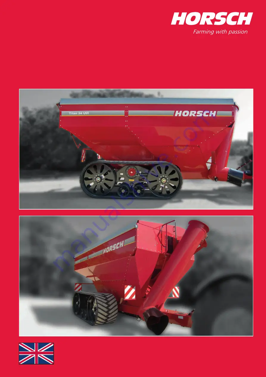 horsch Titan 34 UW Operating Instructions Manual Download Page 1