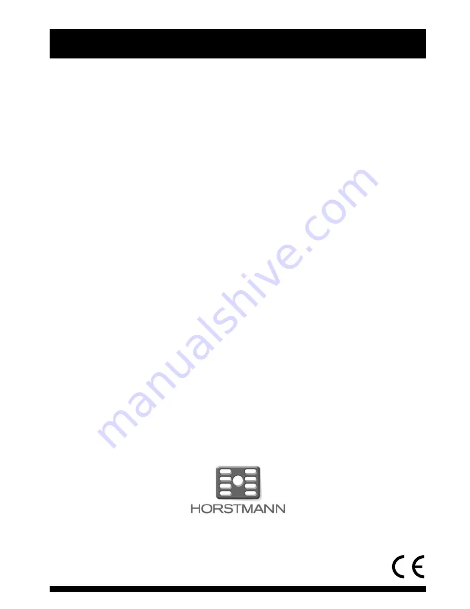 Horstmann ChannelPlus H11XL Series 2 User Operating Instructions Manual Download Page 12