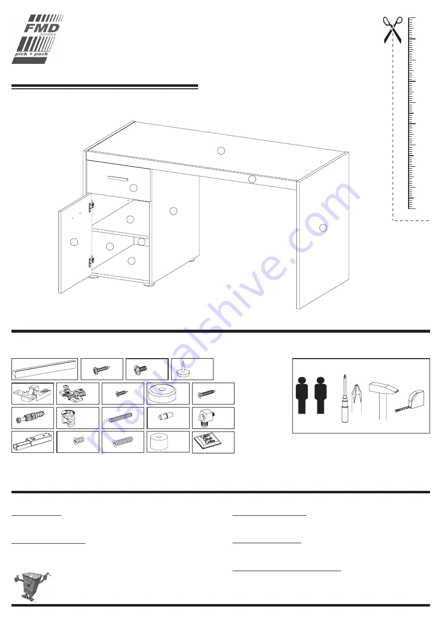 Horstmann FMD Furniture LENA 345-001 Скачать руководство пользователя страница 1