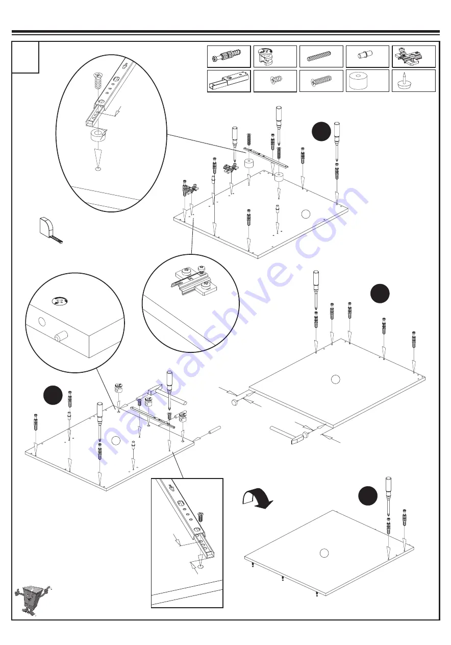 Horstmann FMD Furniture LENA 345-001 Assembly Instructions Manual Download Page 4