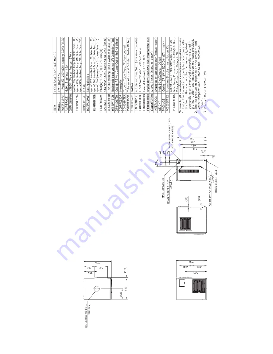 Hoshizaki 1800ALKE(-N) Service Manual Download Page 15