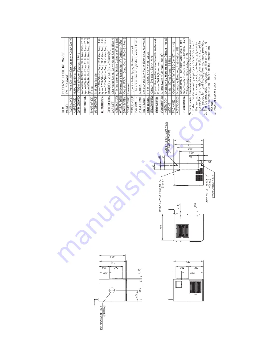 Hoshizaki 1800ALKE(-N) Service Manual Download Page 23