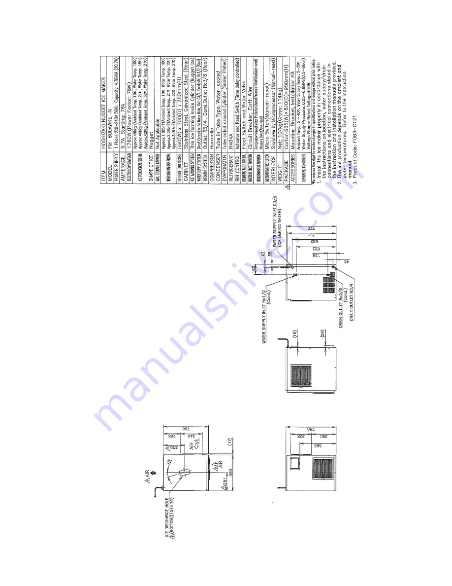 Hoshizaki 1800ALKE(-N) Service Manual Download Page 26