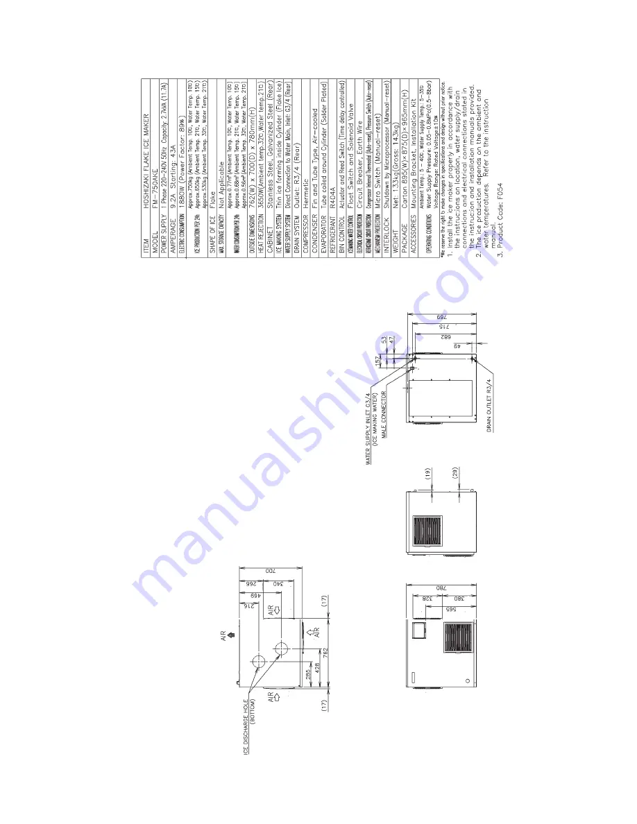 Hoshizaki 1800ALKE(-N) Service Manual Download Page 27