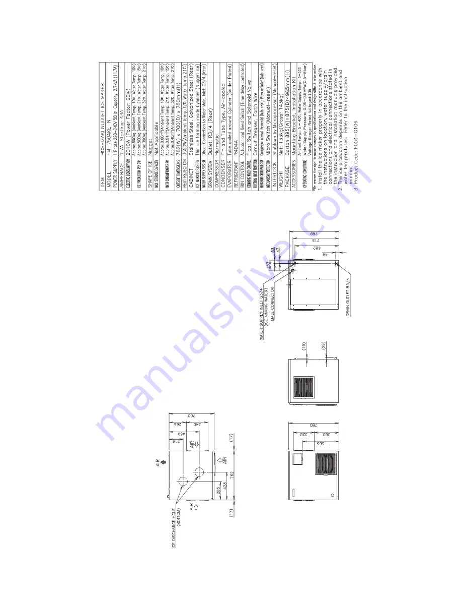 Hoshizaki 1800ALKE(-N) Service Manual Download Page 29