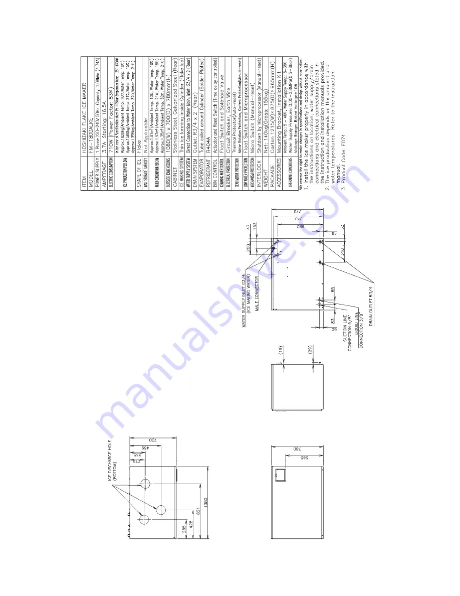 Hoshizaki 1800ALKE(-N) Service Manual Download Page 39