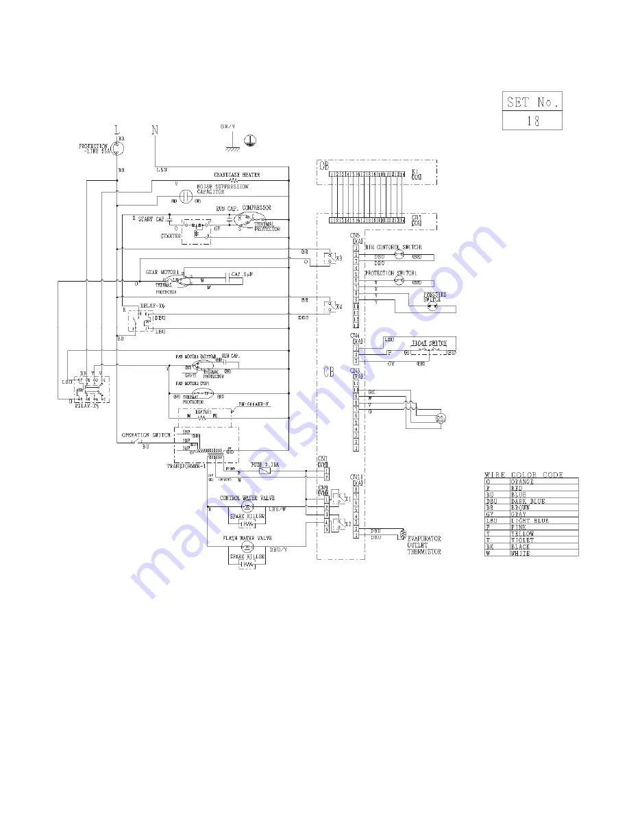 Hoshizaki 1800ALKE(-N) Service Manual Download Page 68