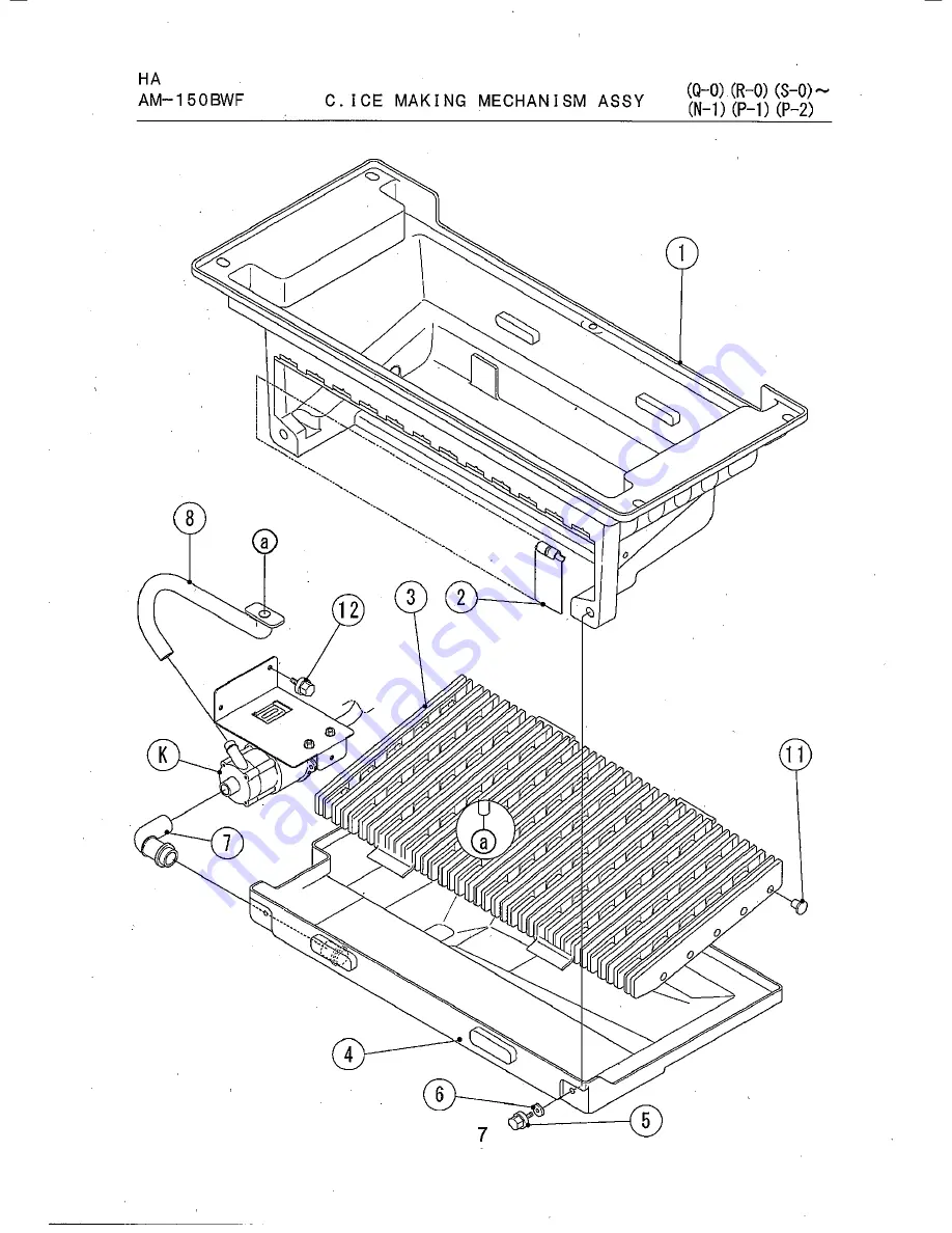 Hoshizaki AM-150BWF Parts List Download Page 10