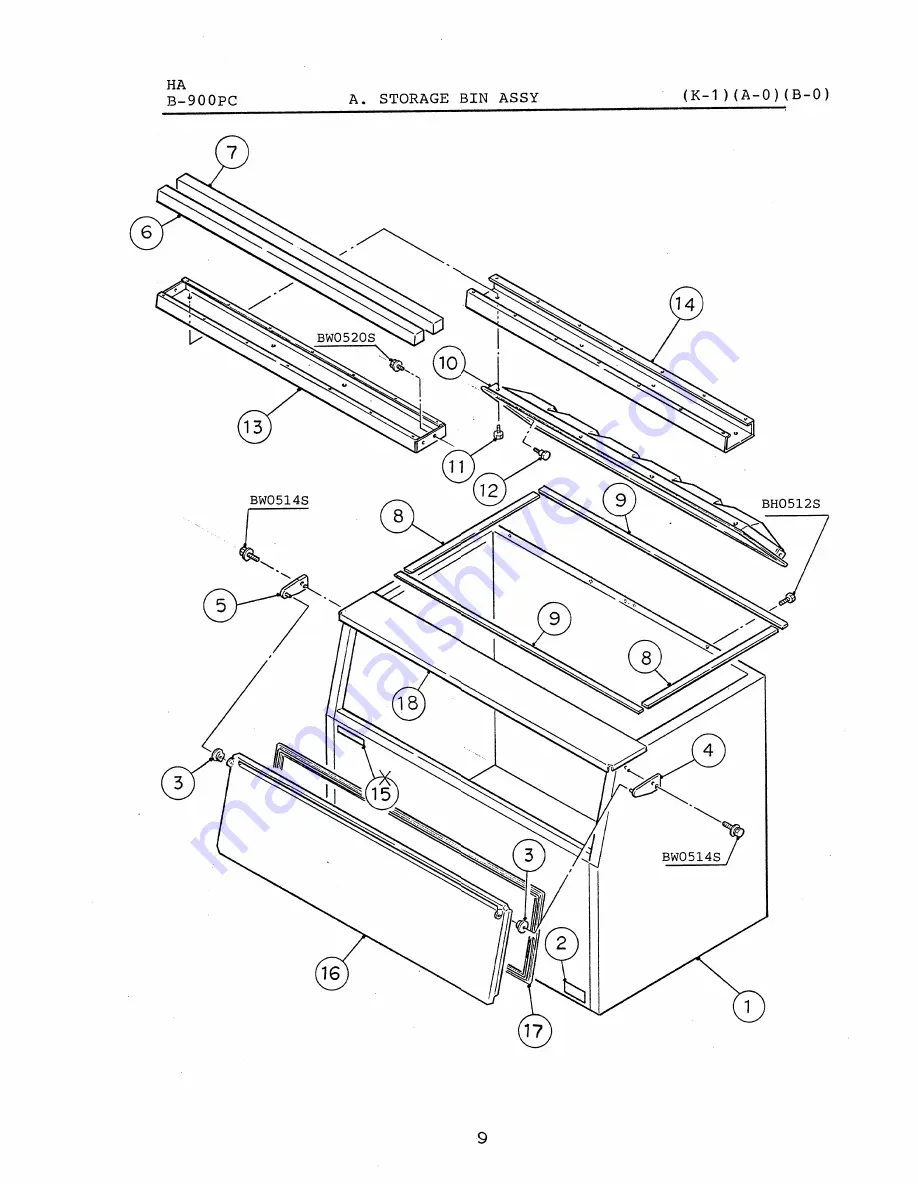 Hoshizaki B-300PC Parts List Download Page 12