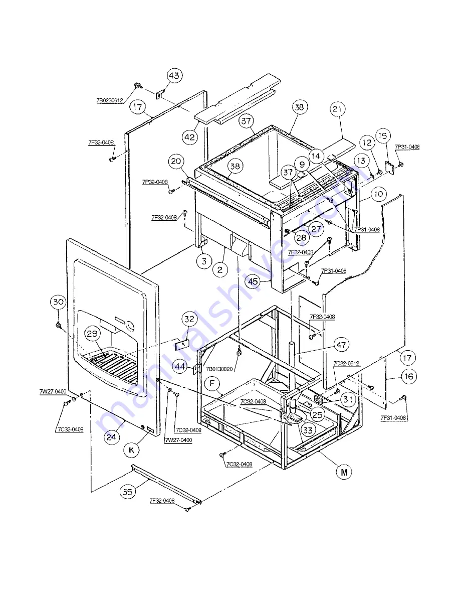 Hoshizaki DB-200C Parts List Download Page 9