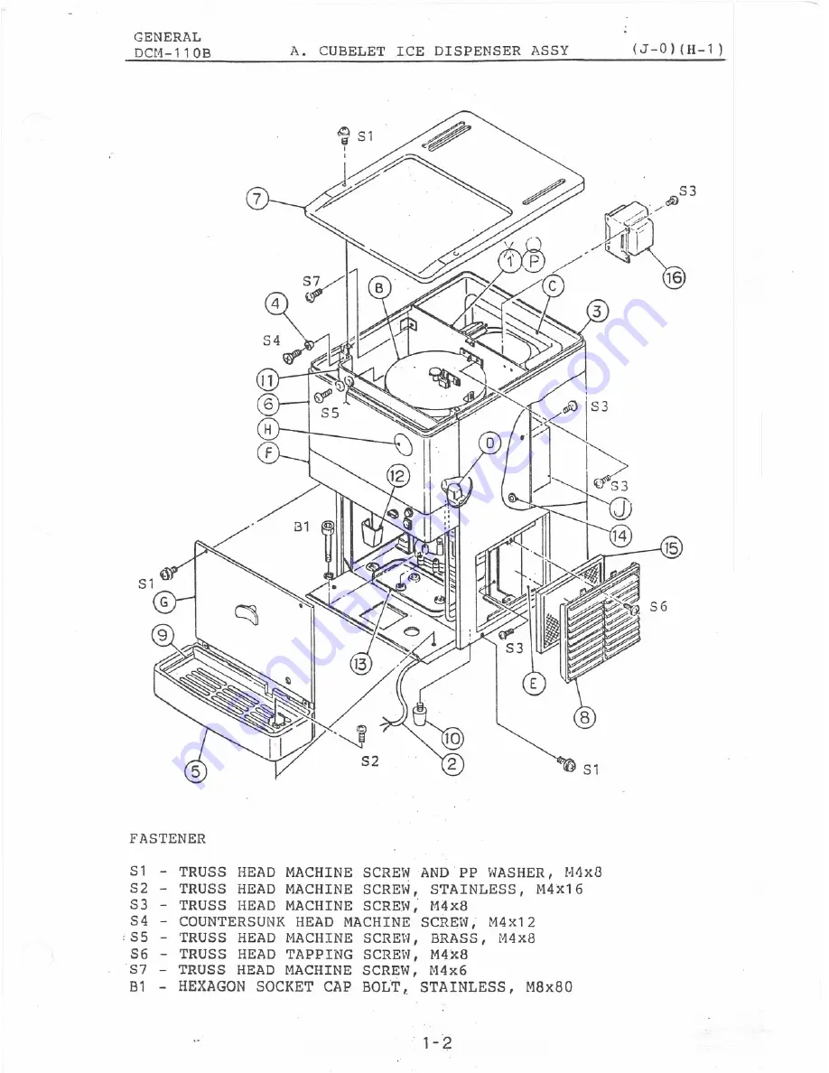 Hoshizaki DCM-110B Скачать руководство пользователя страница 4