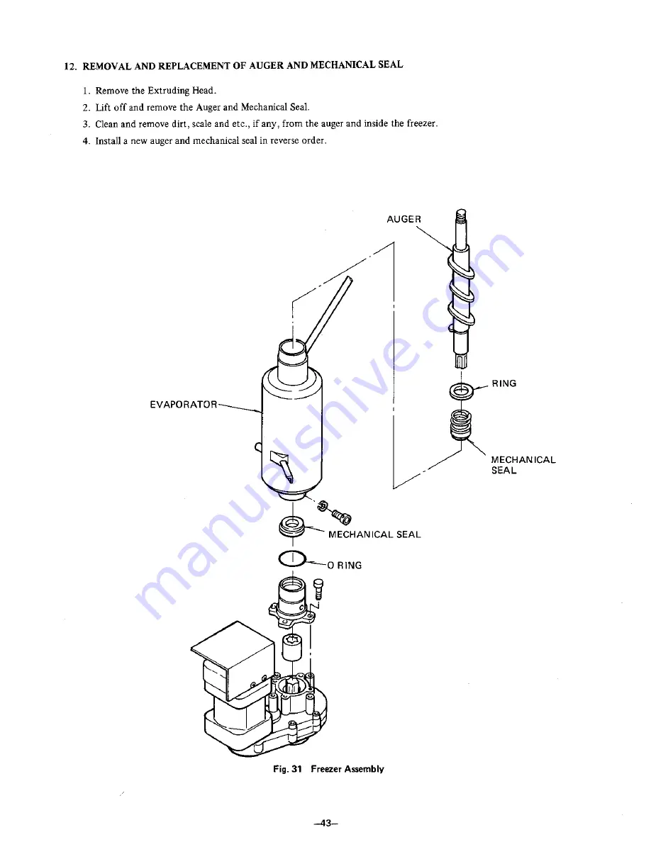 Hoshizaki DCM-231U Service Manual Download Page 49