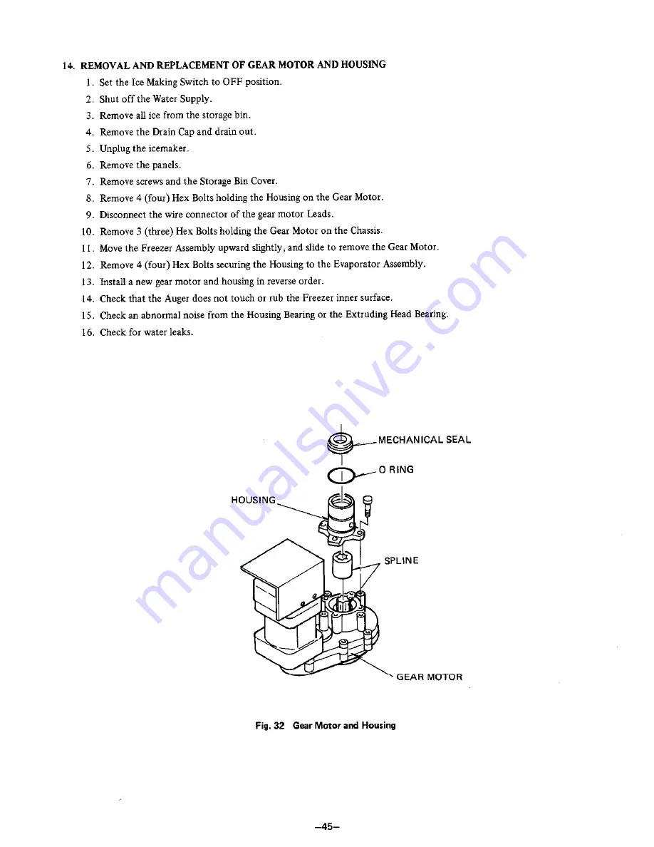 Hoshizaki DCM-231U Скачать руководство пользователя страница 51