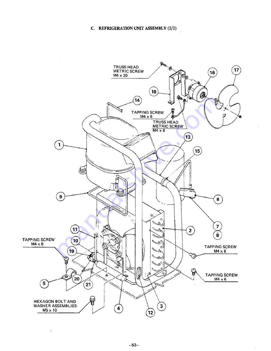 Hoshizaki DCM-231U Service Manual Download Page 61