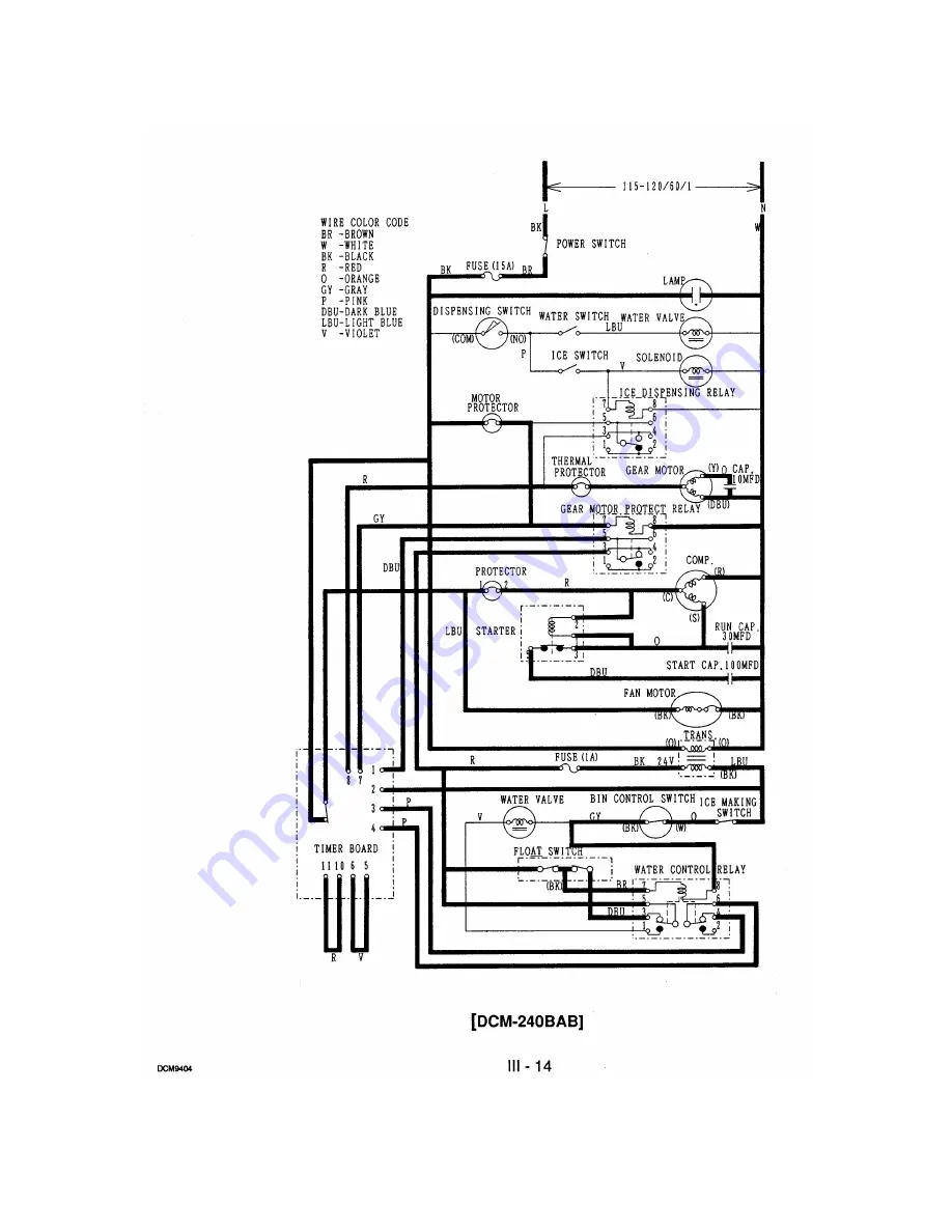 Hoshizaki DCM-240 Service Manual Download Page 29