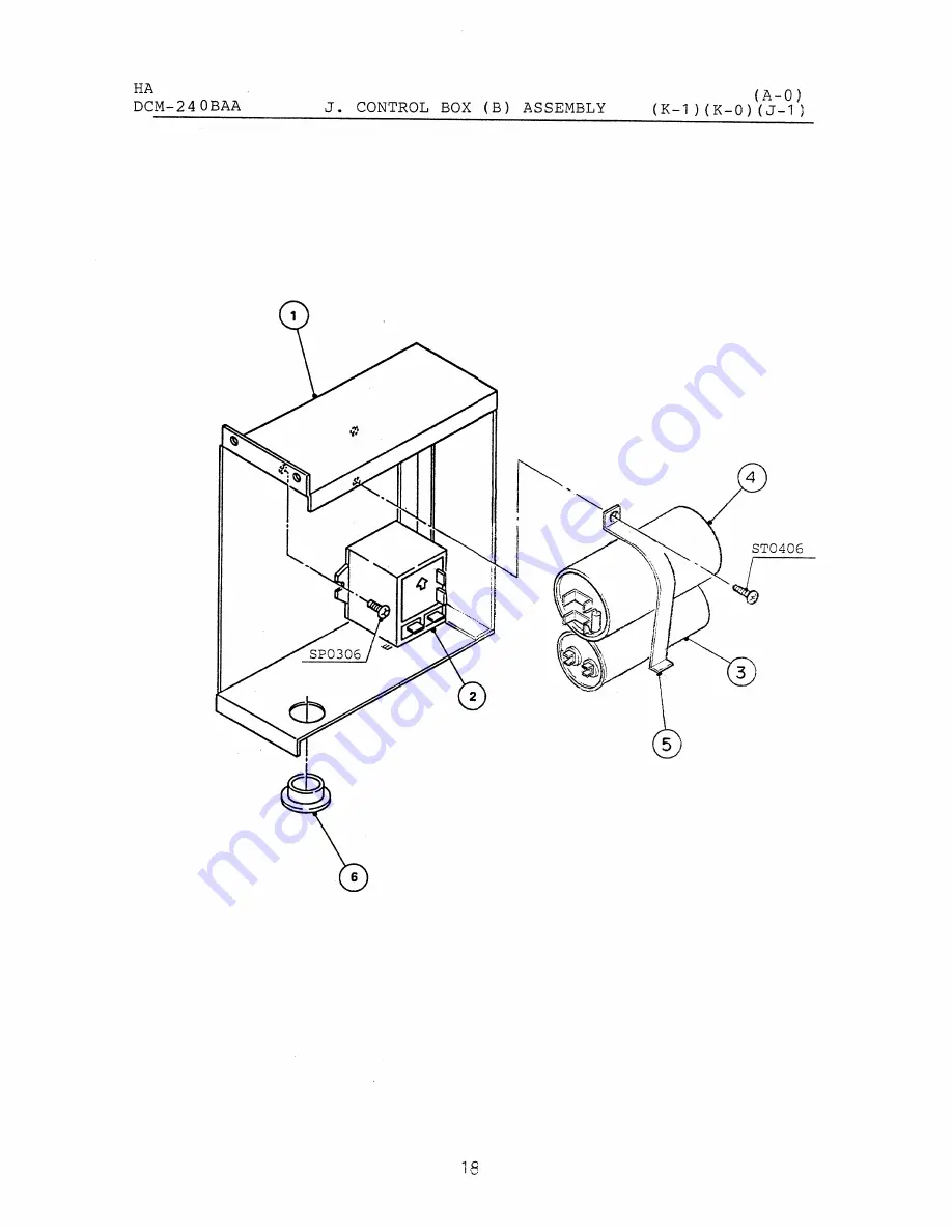 Hoshizaki DCM-240BAA Parts List Download Page 22