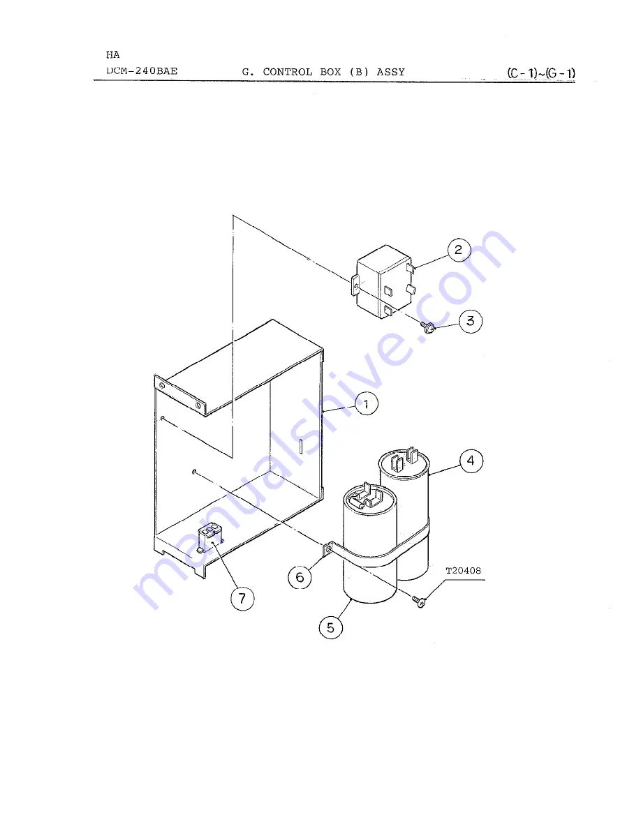 Hoshizaki DCM-240BAE Parts List Download Page 20