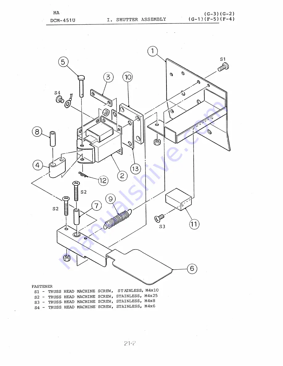 Hoshizaki DCM-451U Parts List Download Page 37