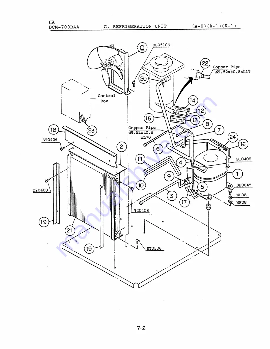 Hoshizaki DCM-700BAA Parts List Download Page 13